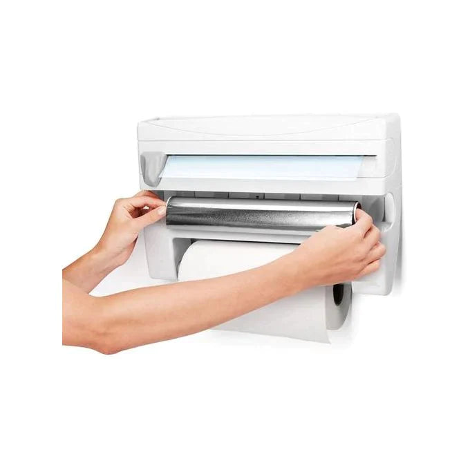 Dispensador Cortador de Aluminio y Papel Hogar, Cocina Minha loja 