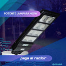 Lampara con panel solar grande 400 W - Potente y duradera. General Tienda Núcleo 